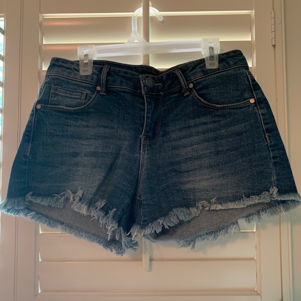 black label jean shorts